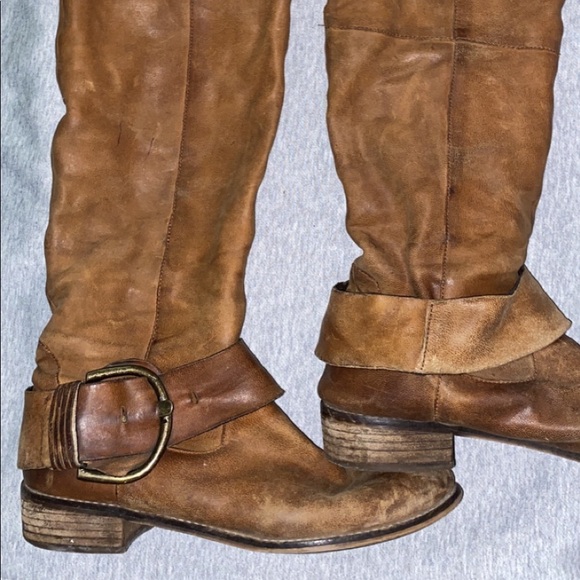 STEVE MADDEN brown leather boots! SIZE 10. - Picture 1 of 6